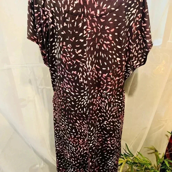 Nicole Miller Multi Colored Black Plus Size Dress Size XXL - Picture 4 of 5